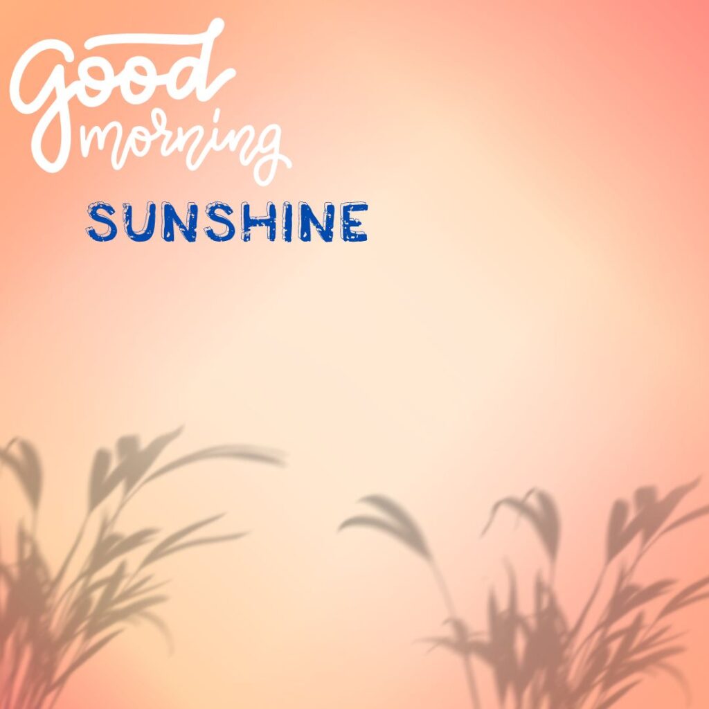 Good Morning Sunshine Images
