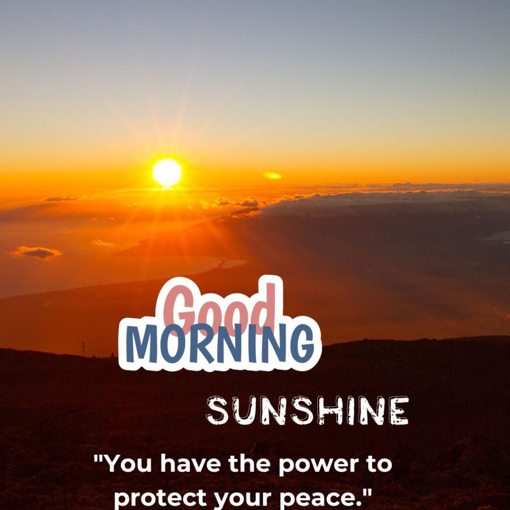 Good Morning Sunshine Images